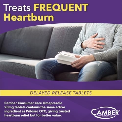 Camber Omeprazol 20 mg: tableta frontal para consumo diario