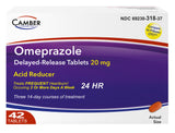 Camber Omeprazol 20 mg: tabletas de liberación retardada para alivio sostenido