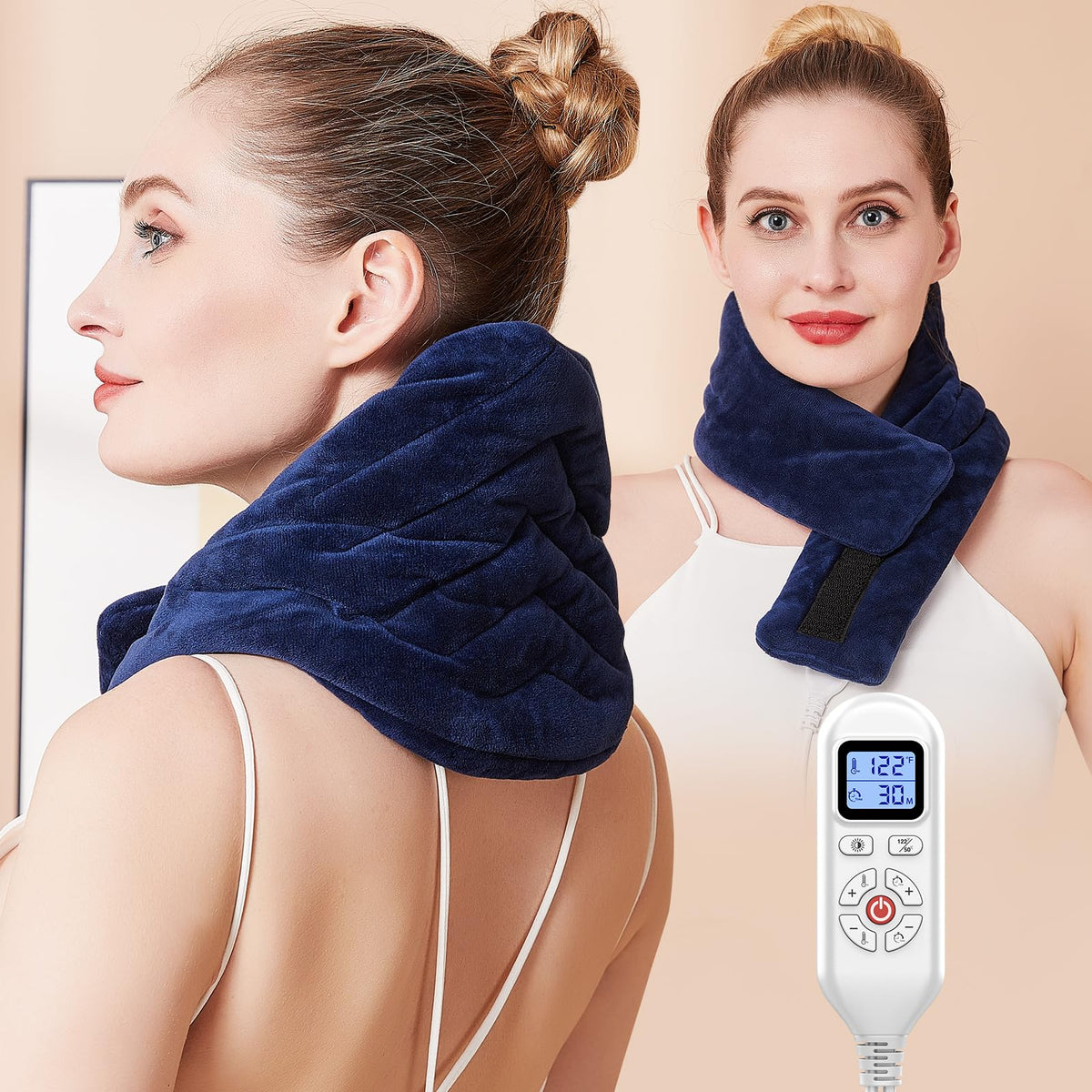 CAMECO cuello eléctrico, calefactor rápido que alivia tensiones en cuello y hombros.