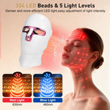 CAMLKE máscara luz roja, 7 modos para adaptar el cuidado facial.