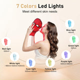 CAMLKE máscara de luz roja para cuello, cobertura uniforme para contorno más tonificado.
