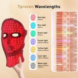 CAMLKE set regalo de cuidado facial con máscara de luz roja.