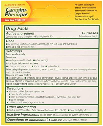 Campho-Phenique pack dos para tratamiento práctico y protección de la piel.