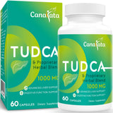 Frasco Canarata TUDCA 1000mg presenta el envase práctico para uso diario