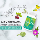 Canarata Tudca mezcla herbal con Chanca Piedra.