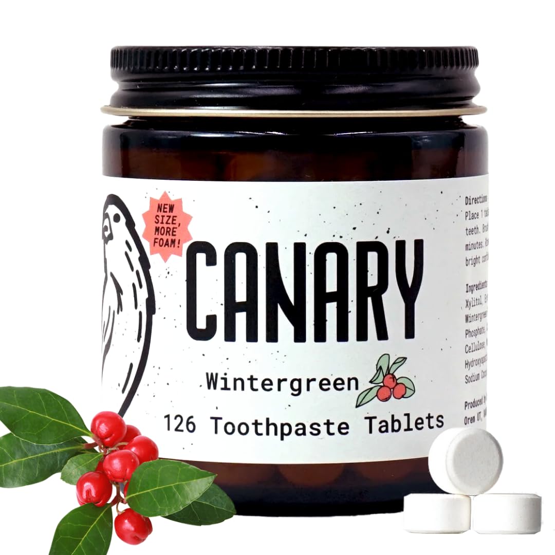 Canary Clean Nano Hydroxyapatite: pastillas dentales remineralizantes sin fluor para uso diario.