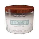 Vela Candle-Lite Essential Elements Baja Cactus y Algas, aroma herbáceo para relajación