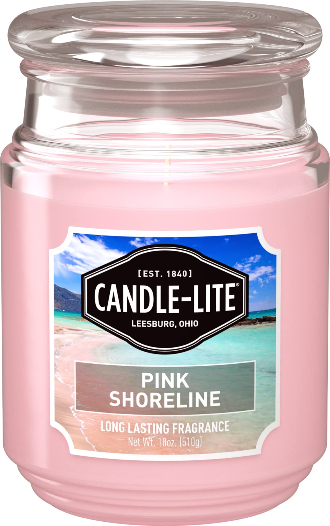 Candle-Lite Everyday Pink Shoreline vela frontal, aroma cálido para el hogar