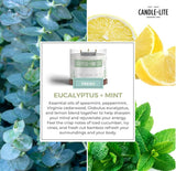 Candle-lite Essentials aroma eucalipto y menta: sensación fresca