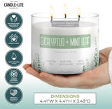 Candle-lite Essentials vela de soja blanca: diseño neutro para decoración