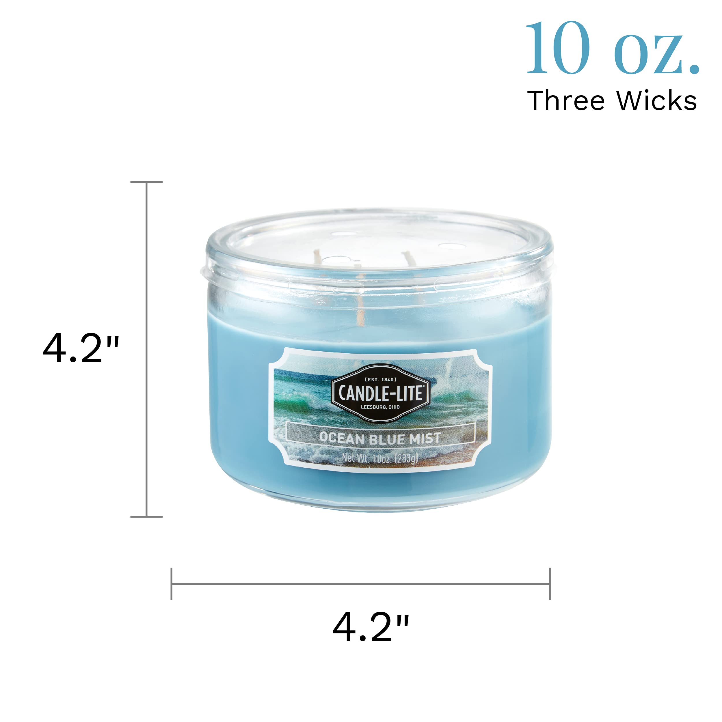Fragancia marina de Candle-Lite con notas de brisa para playa