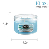 Fragancia marina de Candle-Lite con notas de brisa para playa