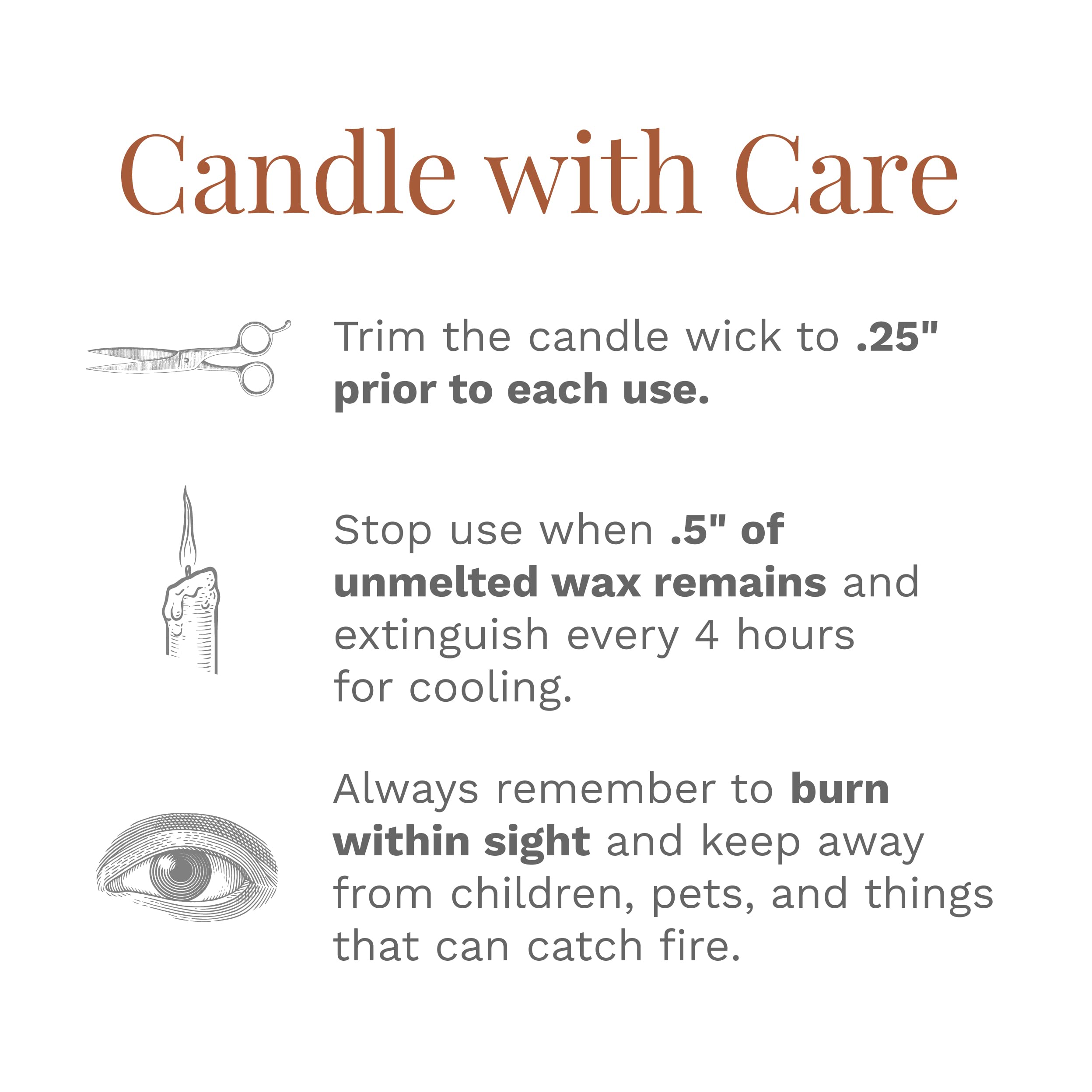 Etiqueta y diseño de CANDLE-LITE Rollos de Canela añaden estilo a la habitación.