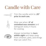 Etiqueta y diseño de CANDLE-LITE Rollos de Canela añaden estilo a la habitación.
