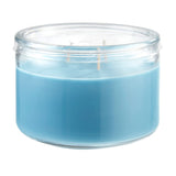 Vela Candle-Lite de 10oz en vidrio azul claro para decoración elegante