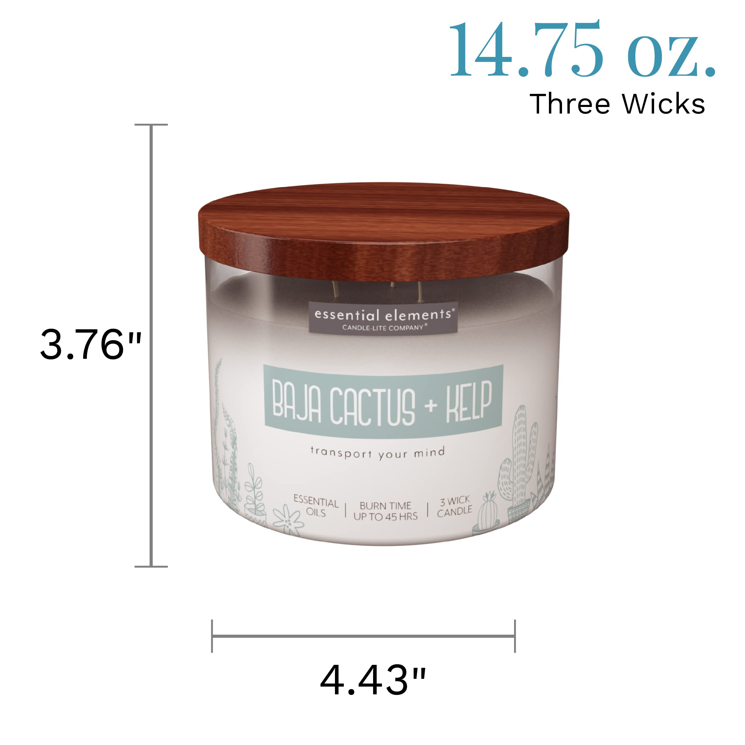 Vela Candle-Lite con cera de soja natural para uso diario
