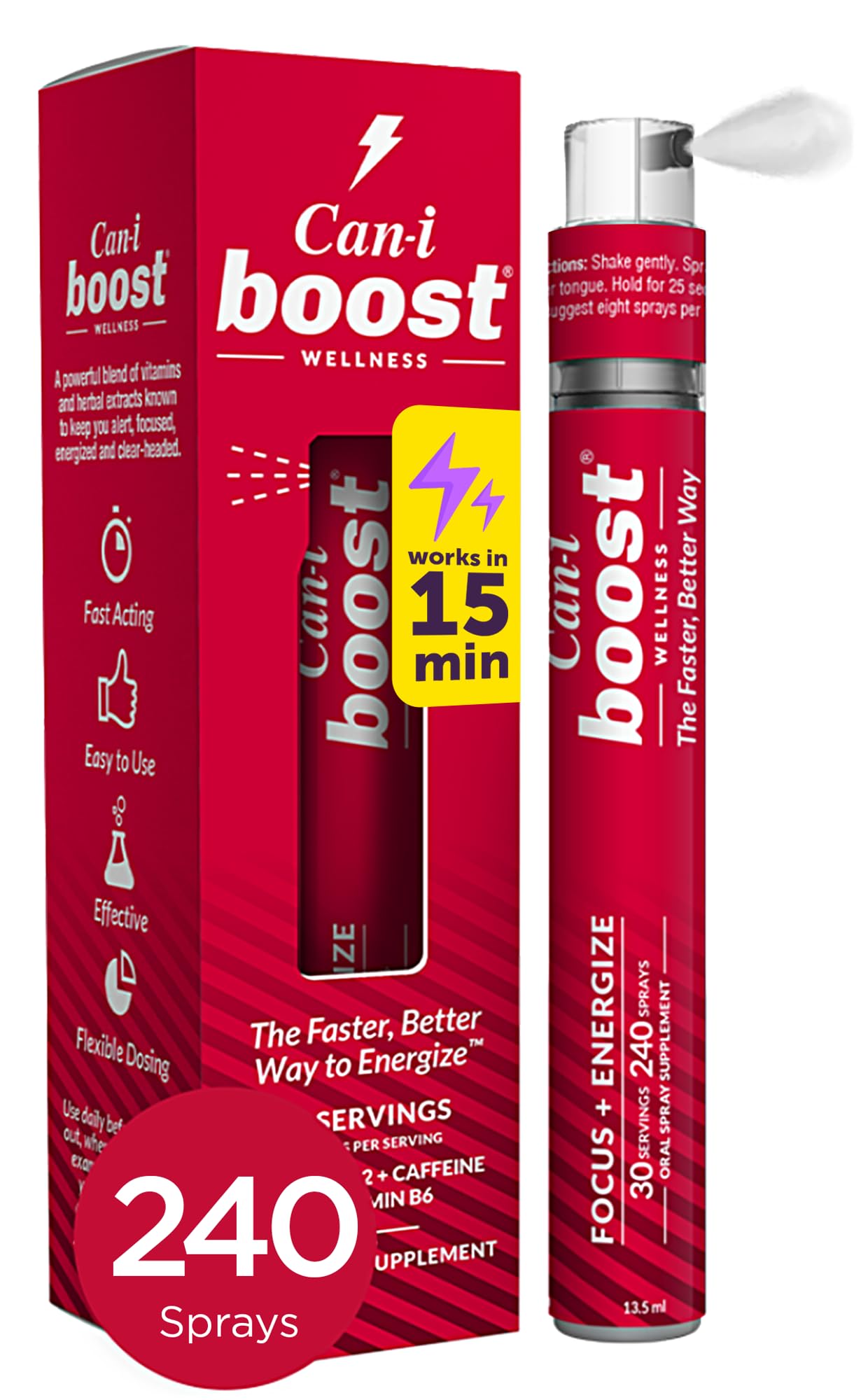 Cani Brands Feel Amazing spray de energía mental para mayor claridad y foco