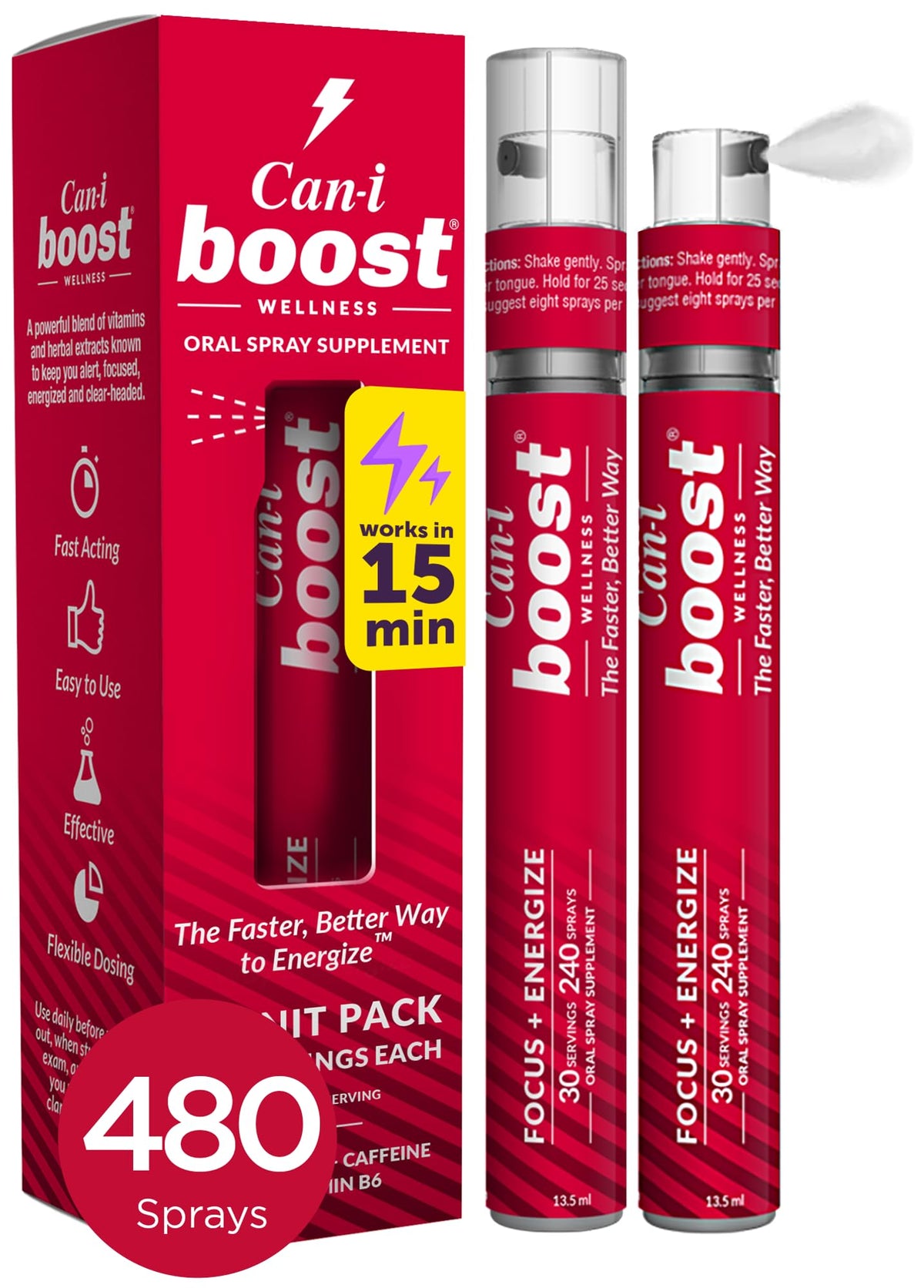 Cani Brands Feel Amazing spray energizante para claridad mental en menopausia