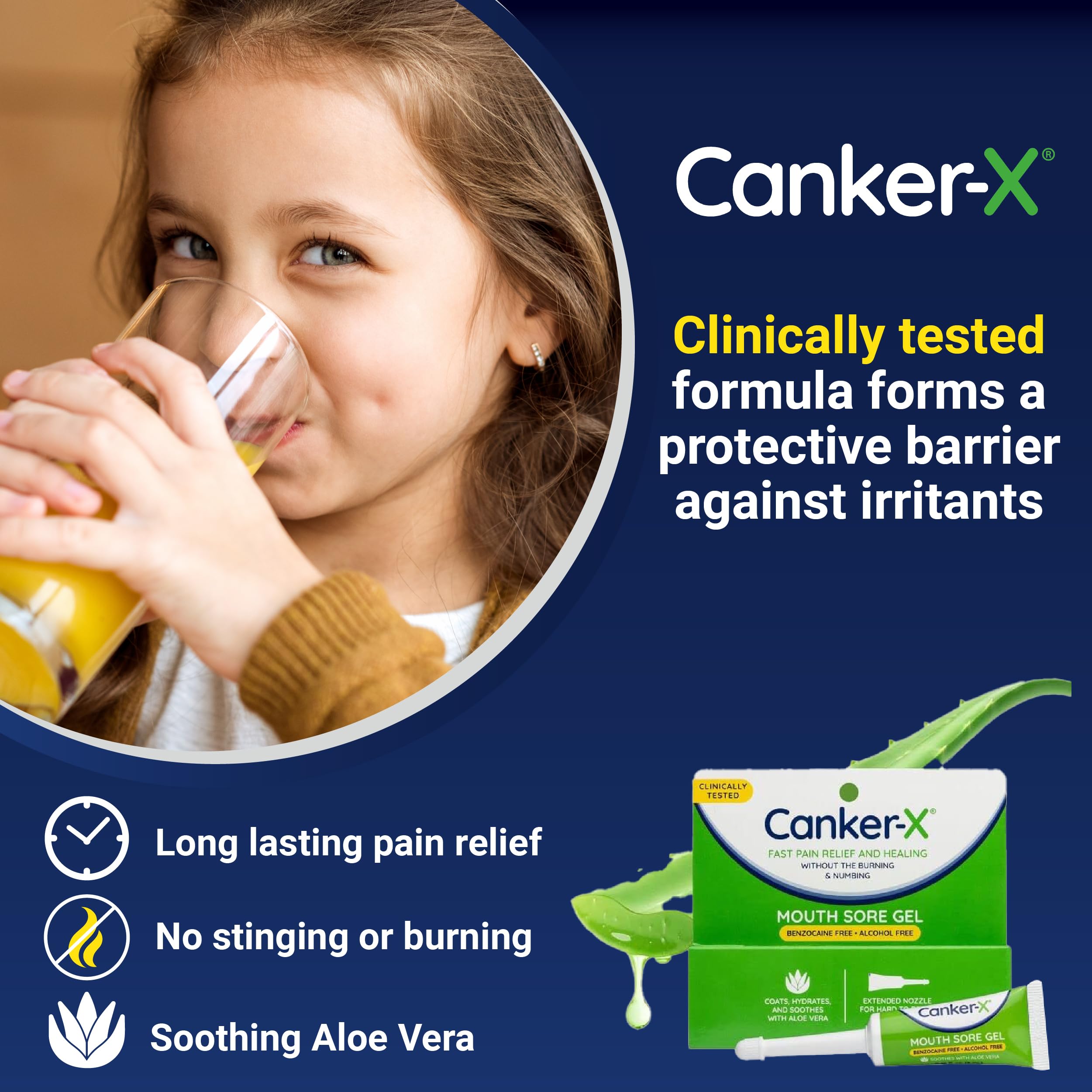 Capa protectora micro formada por PVP en Canker-X Gel.
