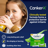 Capa protectora micro formada por PVP en Canker-X Gel.