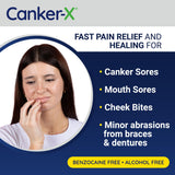 Canker-X Rincinol, tapa mide 10 ml, facilita dosis precisa