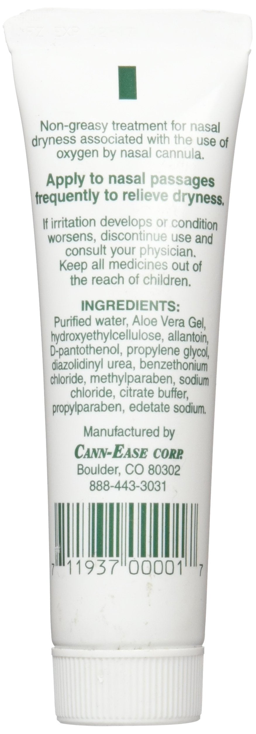 Cann-Ease Gel nasal, aplicación fácil, alivio cómodo durante el uso de mascarillas.