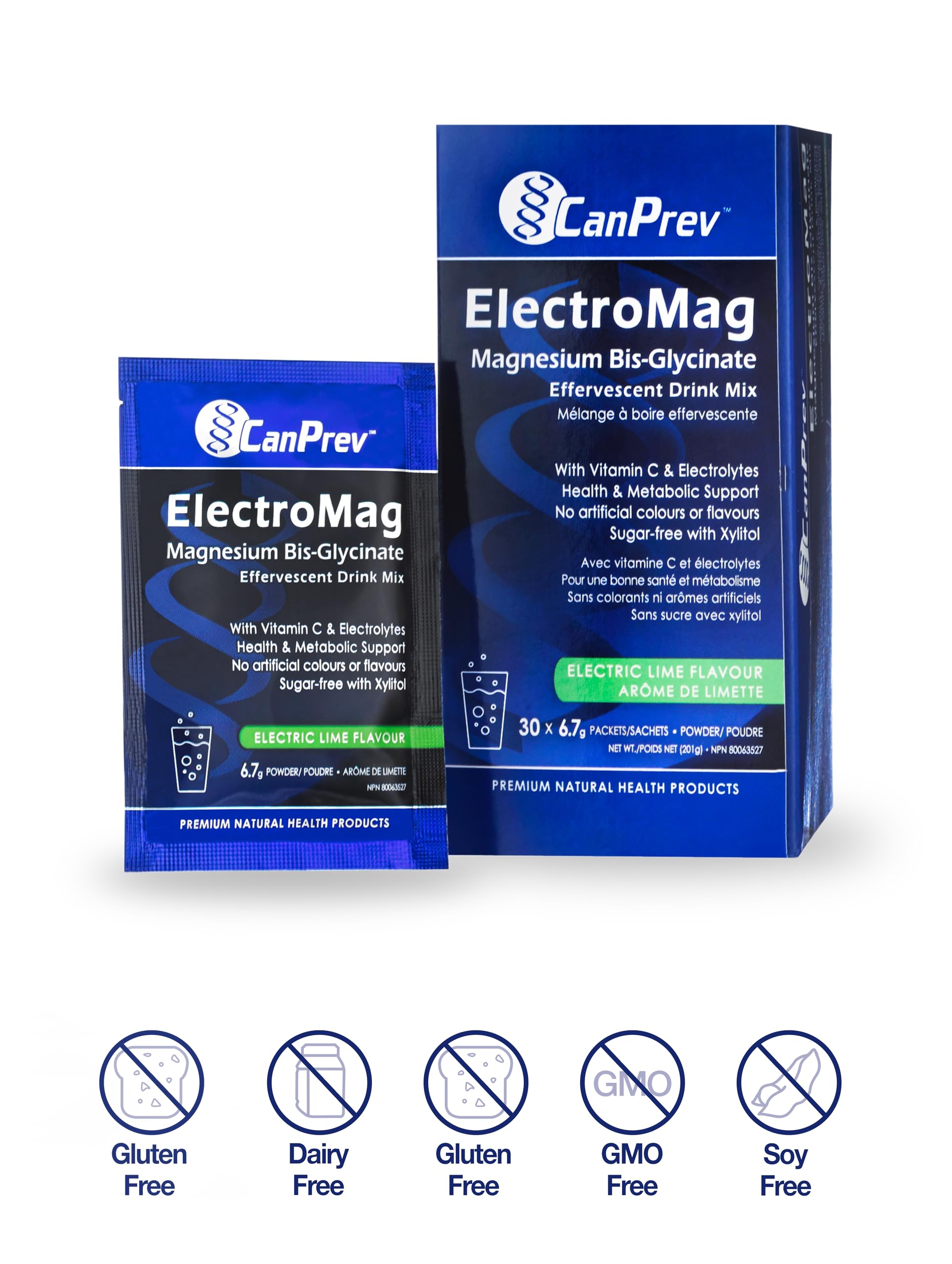 CanPrev Electromag con vitamina C y electrolitos para estilo de vida activo.
