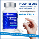 CanPrev Magnesio Bisglicinato 200 mg, dosis diaria para rutina estable.