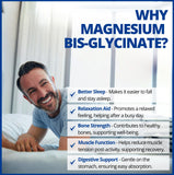 CanPrev Magnesio Bisglicinato 200 mg, dosis de cápsula para comodidad digestiva.