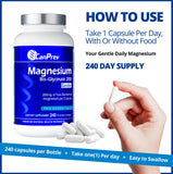 CanPrev Magnesio Bisglicinato 200 mg, relajación nocturna para descanso.