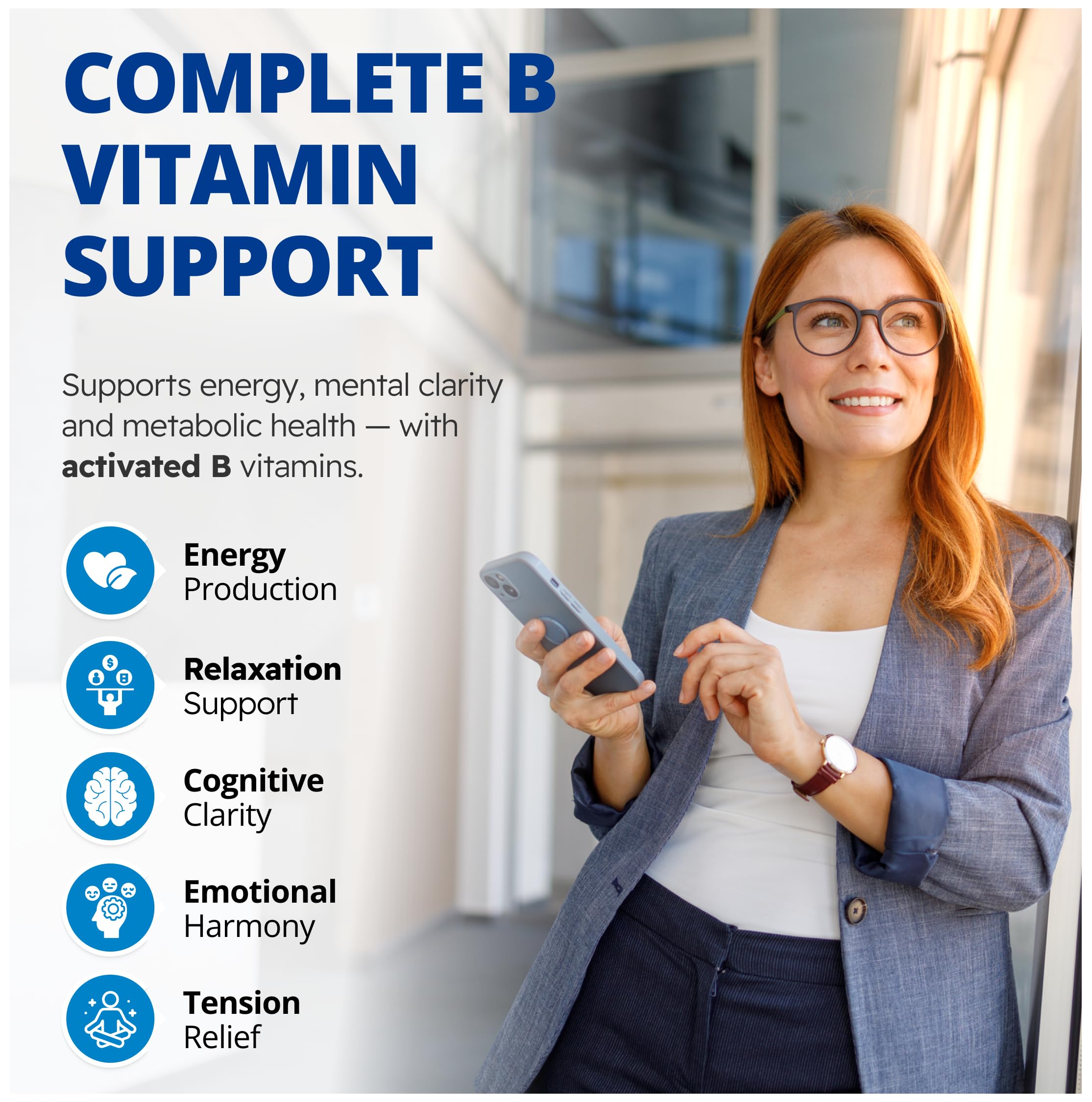 CanPrev Synergy B Complex con tapa, dosis diaria conveniente