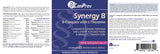 CanPrev Synergy B Complex primer plano de las pastillas, fácil de tomar