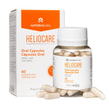 Cantabria Labs Heliocare: bote de cápsulas para uso diario, fórmula vegana.