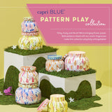 Capri Blue cuidado de vela: jarrón decorativo con fragancia suave y elegante.
