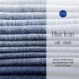Capri Blue Blue Jean para difusor sin llama, aroma suave y duradero.