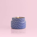 Capri Blue Diseño Lujo Lata Azul: decoración elegante que perfuma.