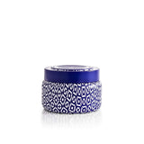 Capri Blue Lata de Viaje Azul Jean, aroma fresco para espacios pequeños.