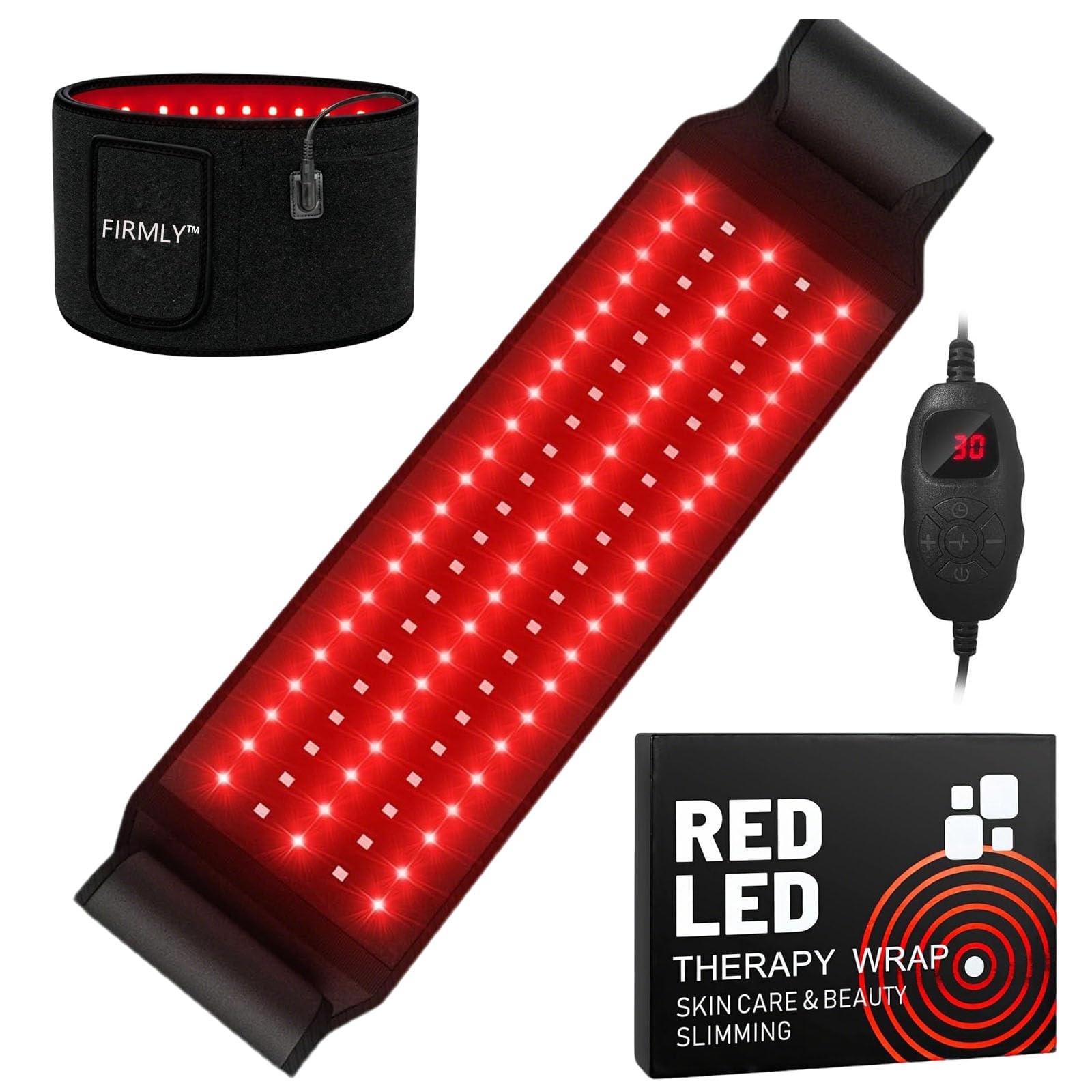 Capriccio Firmly cinturón de luz roja 105 diodos para cuidado suave de la piel