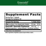 Capsulas EMERALD LABS Quercetina Phytosome Más para uso diario.