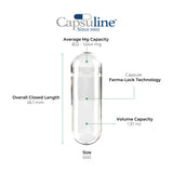 Capsuline cápsulas vacías en empaque, listas para relleno.
