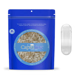 Capsuline Size 000 cápsulas vacías transparentes, ideales para rellenar suplementos.