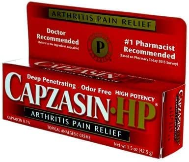 Capzasin HP crema en caja, ideal para uso en casa.