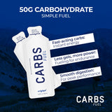 Bebida Carbs Fuel en sobre para preparación rápida durante entrenamientos intensos.