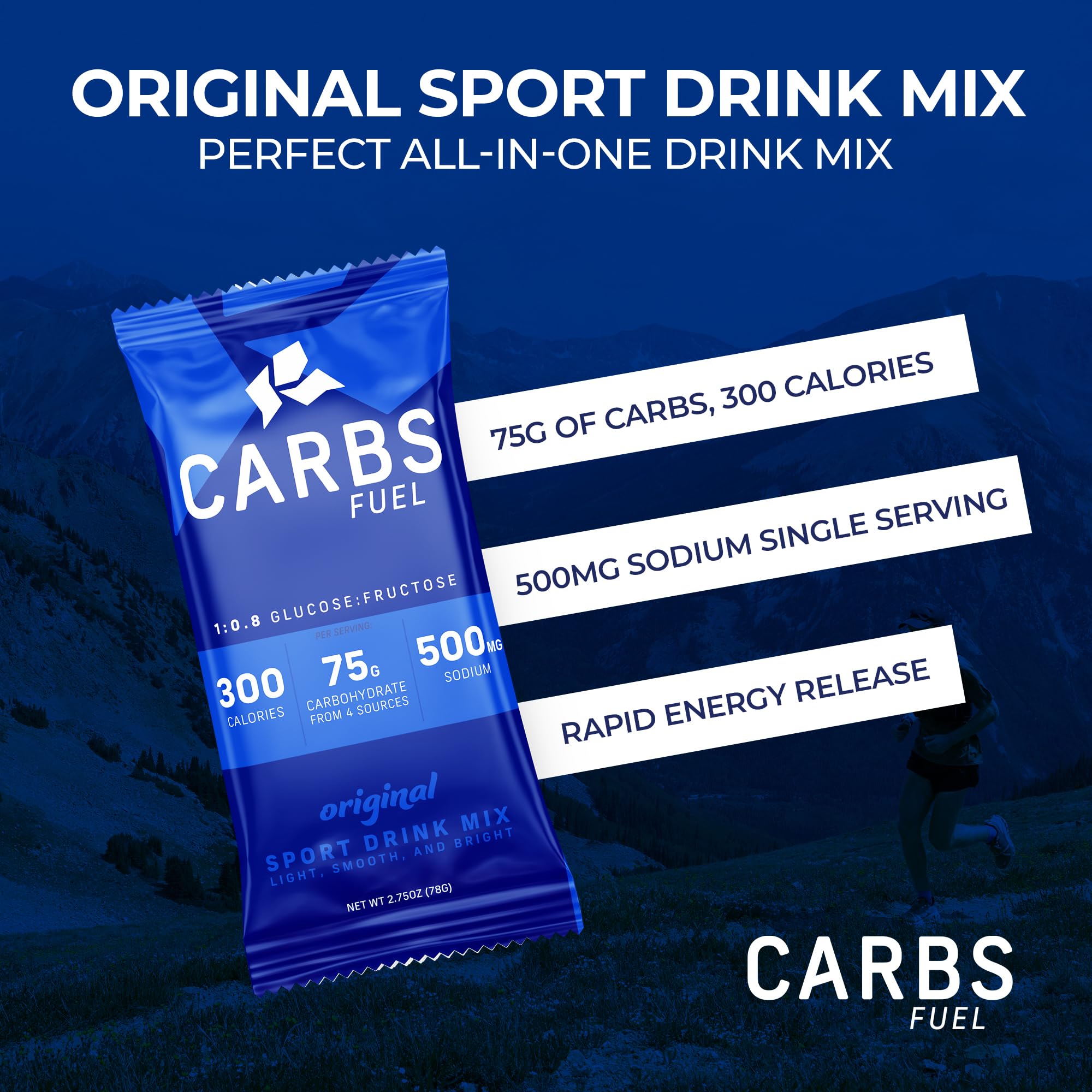 Sobres Carbs Fuel bebida deportiva para reponer energía