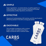 Carbs Fuel Gel Original 55 ml, 50 g de carbohidratos por gel para rendimiento sostenido