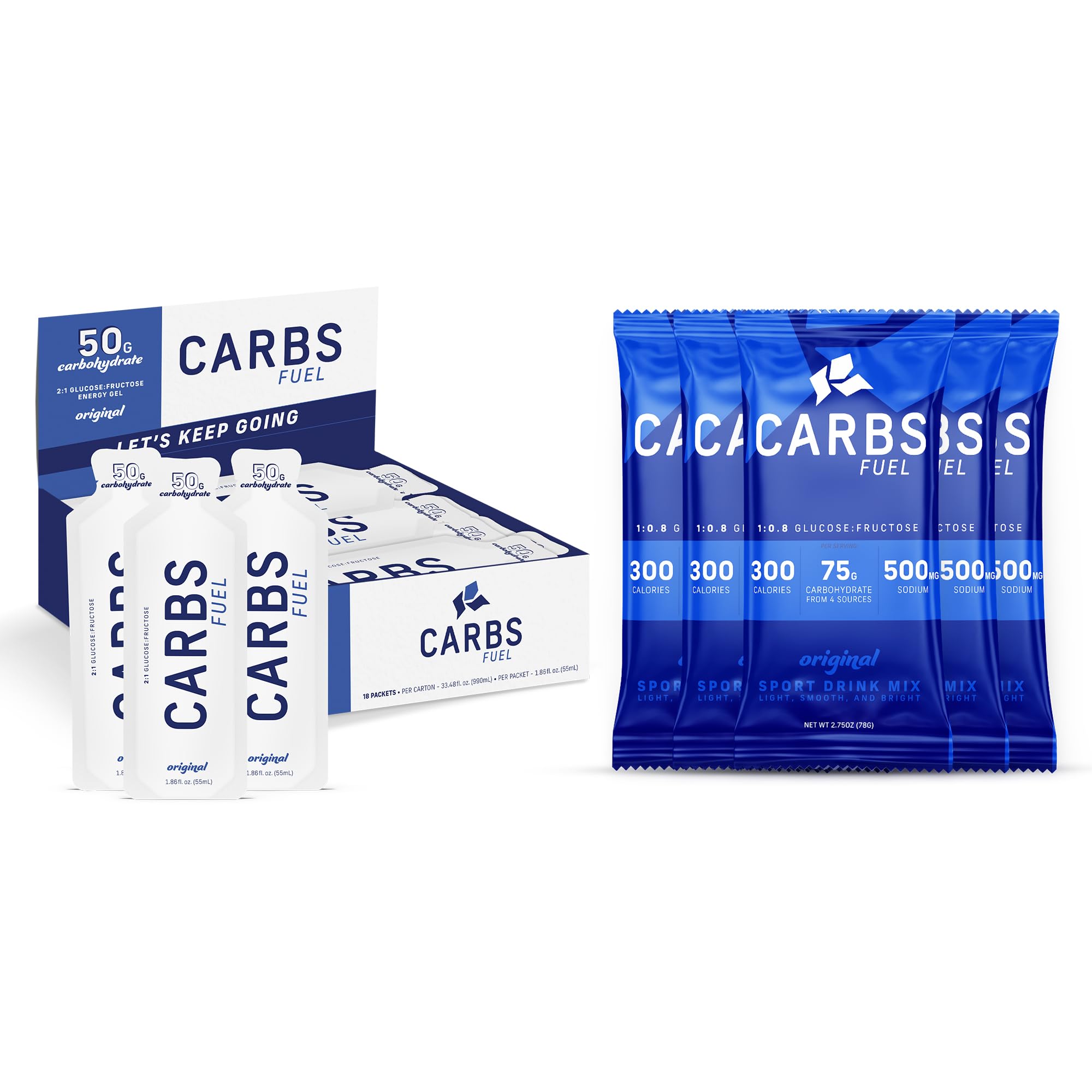 Geles Carbs Fuel para entrenar, energía sostenida