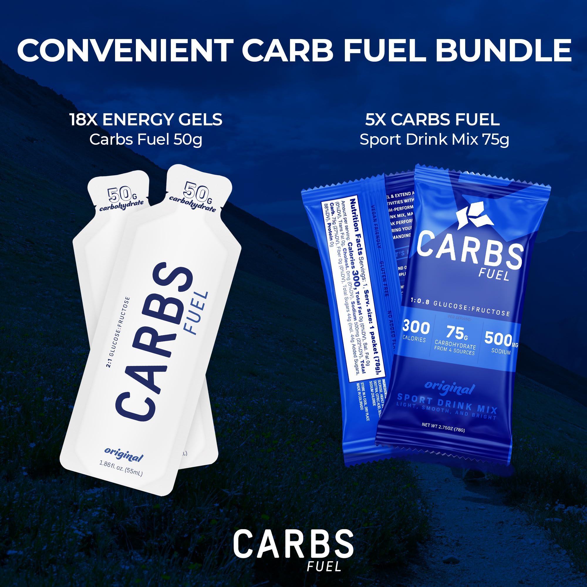 Geles Carbs Fuel 50 g de carbohidratos por gel