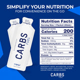 Carbs Fuel Original gel de energía 50g sin conservantes para una ingesta limpia.
