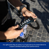 Carbs Fuel gel original con cafeína, energía rápida para carrera o ciclismo.