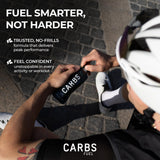 Carbs Fuel gel original con cafeína, 12 geles por caja para entrenamiento continuo.